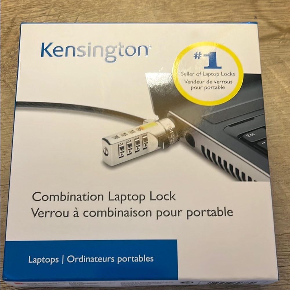 Silver Combination Laptop Lock